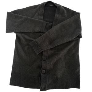 Allbirds Sweater Womens Large Black The Cardi Merino Wool Button Up Cardigan